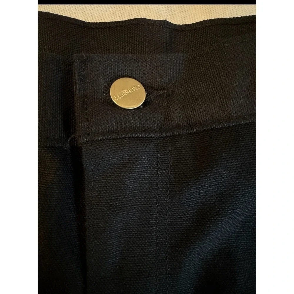 Carhartt Loose Fit Firm Duck Double-front Knee Utility Work Pants Black 44x32